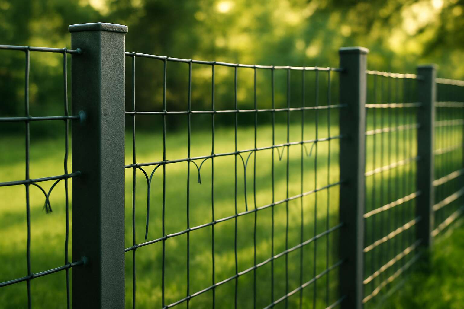 fences with metal posts