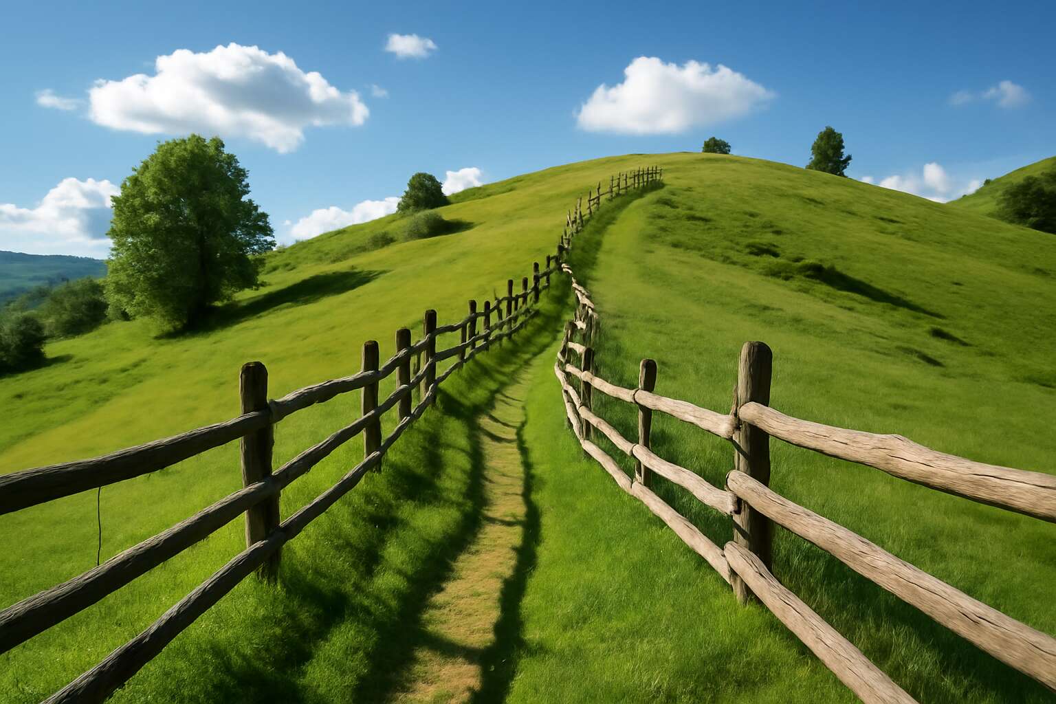 fences on hills