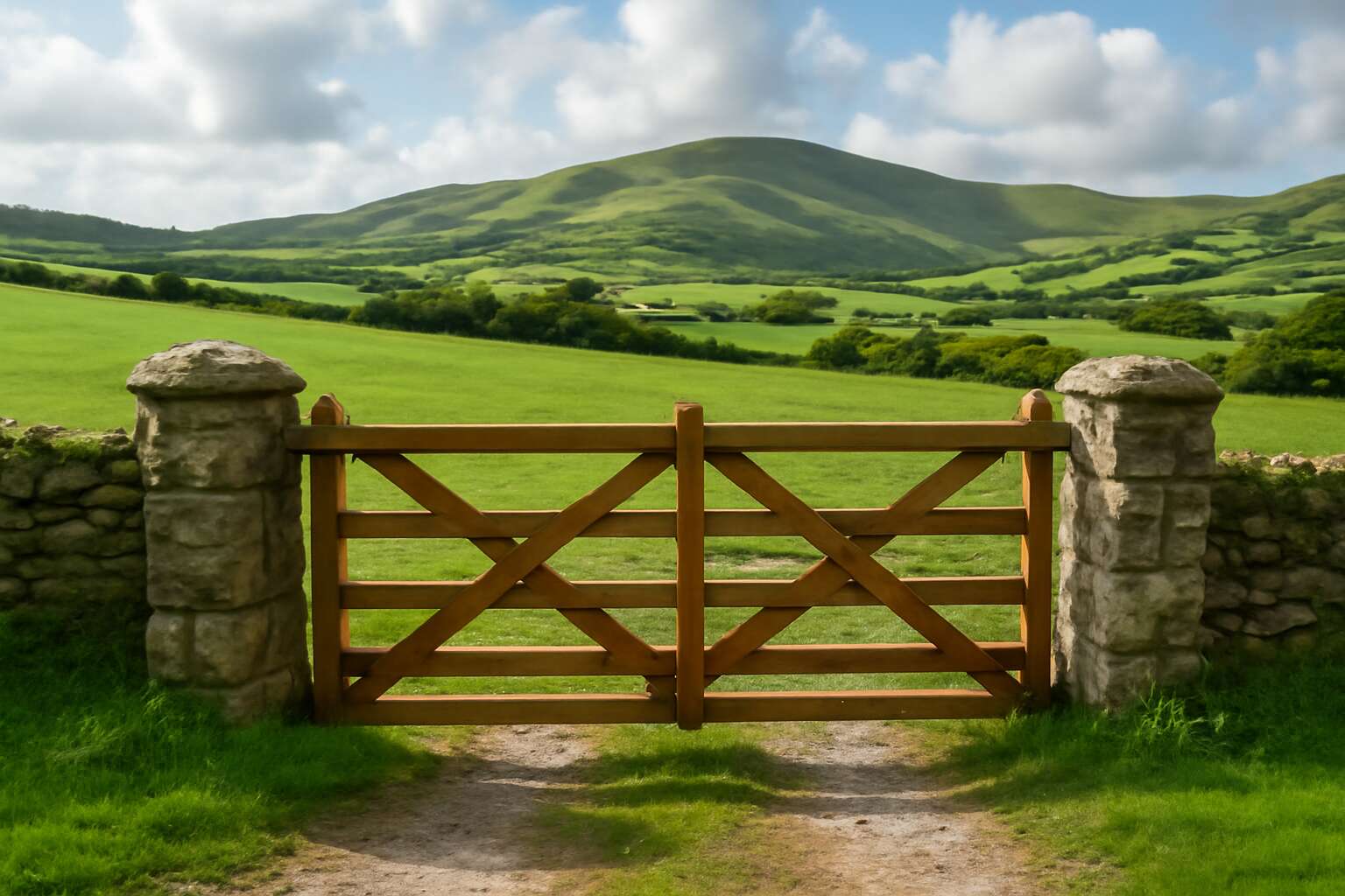 wooden farm gates ireland