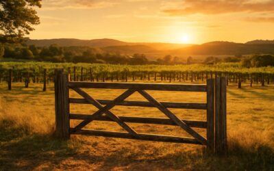 Rustic charm meets durability: farm gates yarra valley for your vineyard retreat