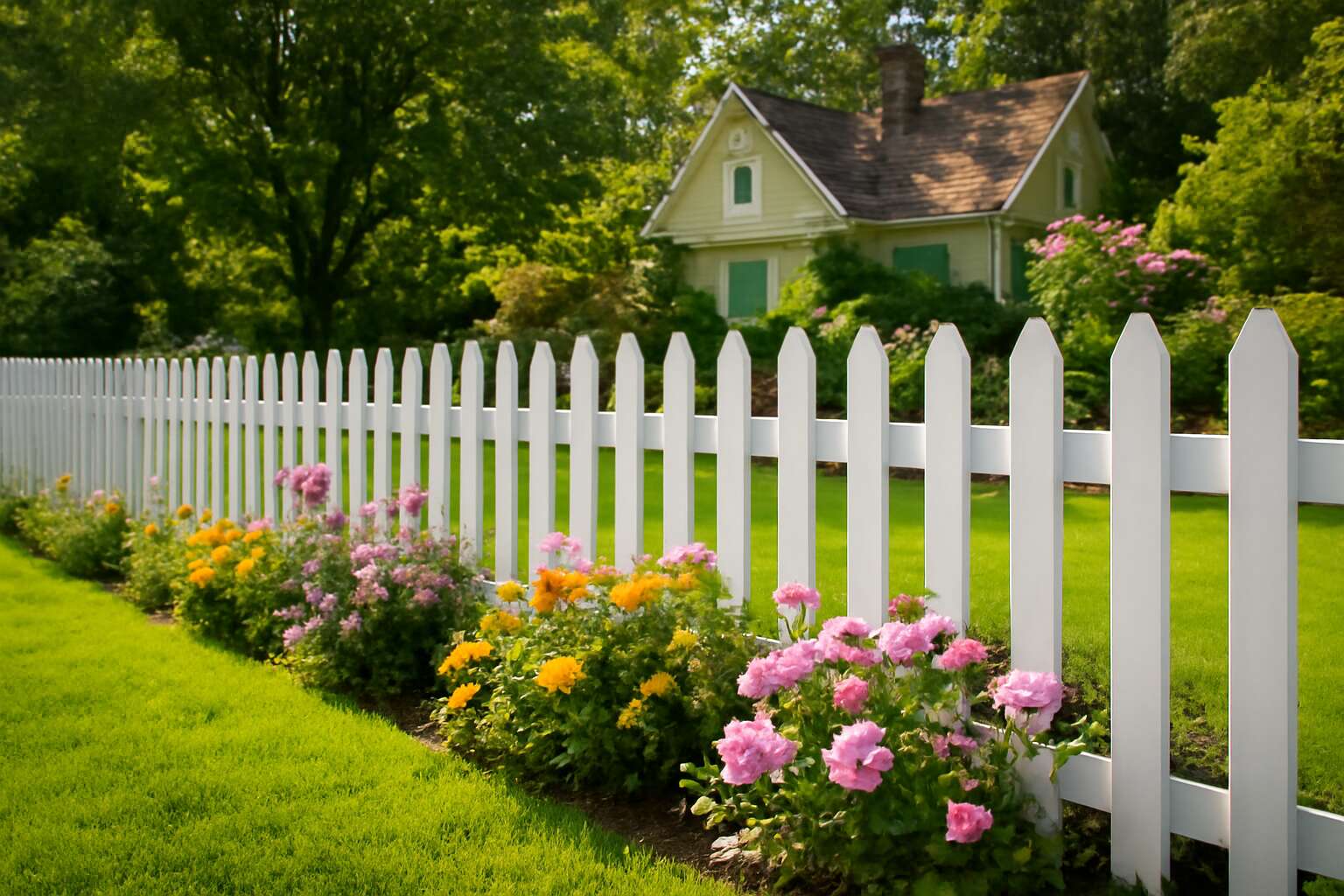 fences white