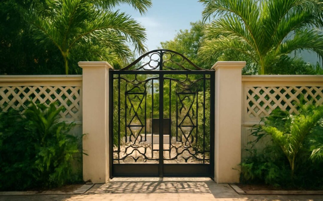 Stunning yards: beautiful fences and gates in nigeria showcase luxury and security