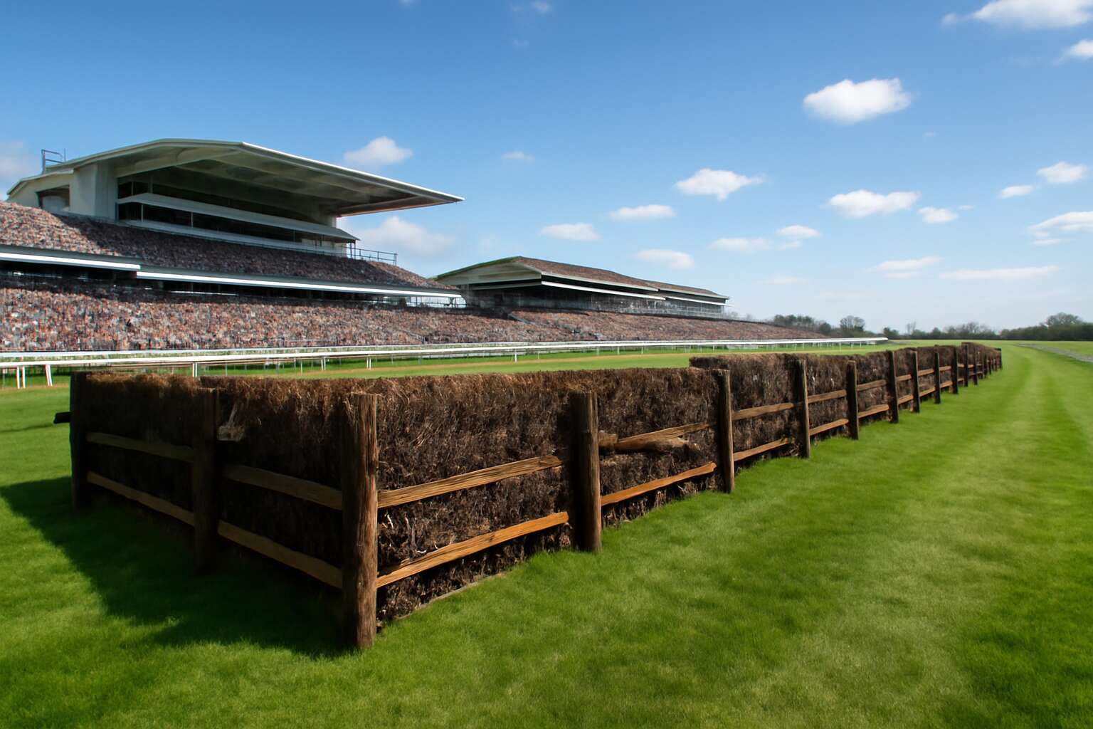how many fences in the grand national