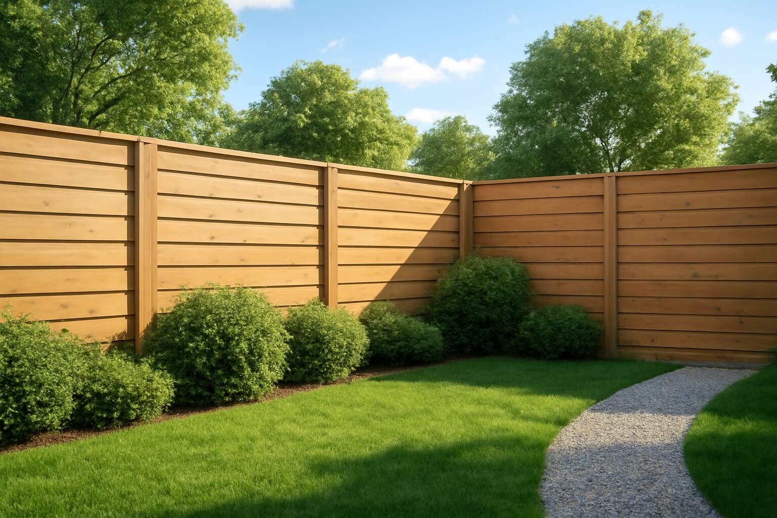 fences with horizontal boards