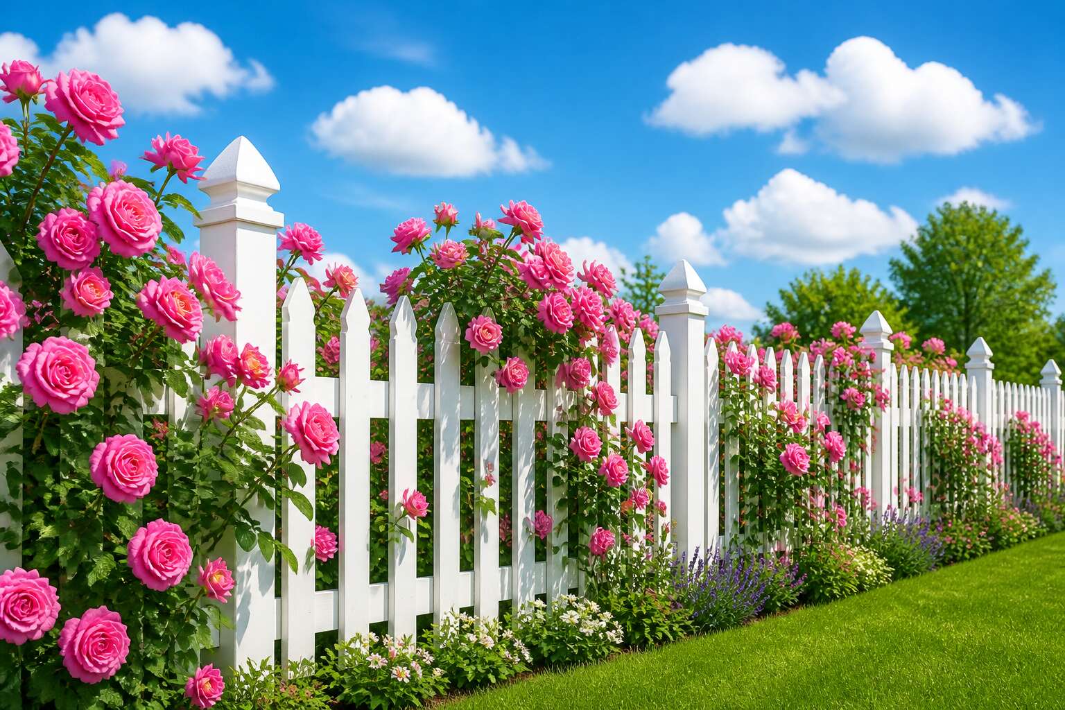 picket fences white