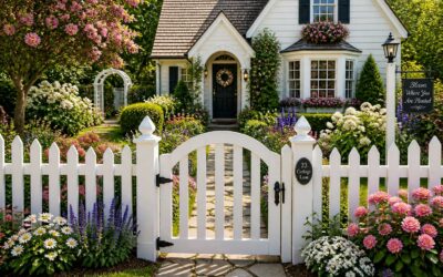 Picket fences boost curb appeal and mark property lines.