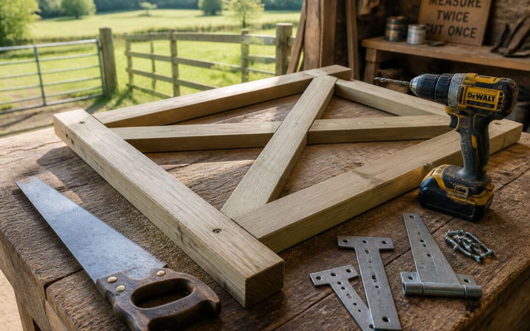 Learn how to build farm gates in one day.
