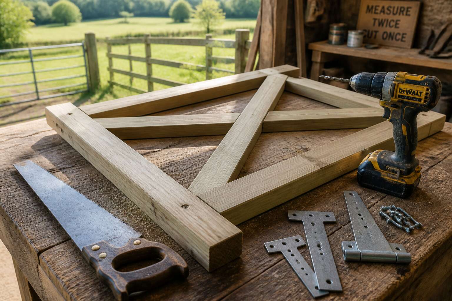 how to build farm gates