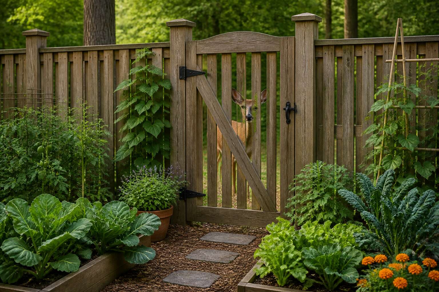 fences to keep deer out of garden