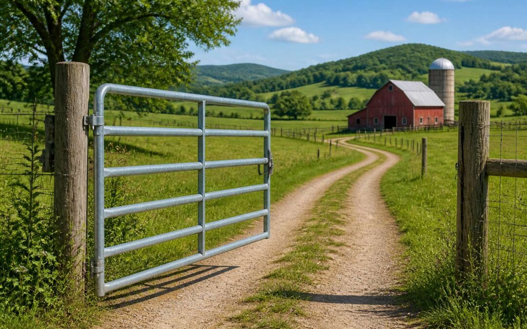 Steel farm gates near me, built for durability.